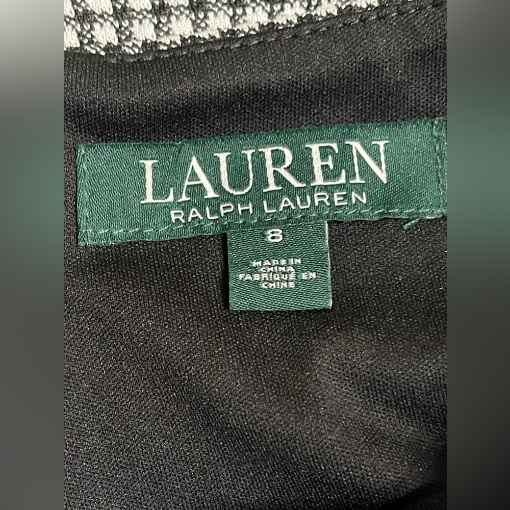 Lauren Ralph Lauren Houndstooth Career Office Pencil Dress Size 8 - Picture 8 of 10